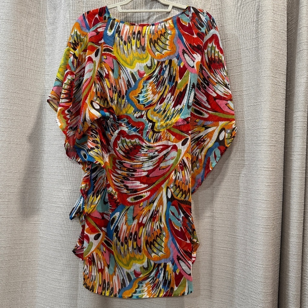 NWT Bleu by Rod Beattie Break The Mold Caftan Cover Up Size Small